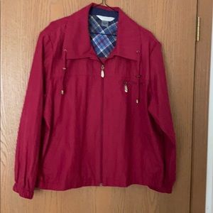 Maroon Lightweight windbreaker jacket. New, without tags.